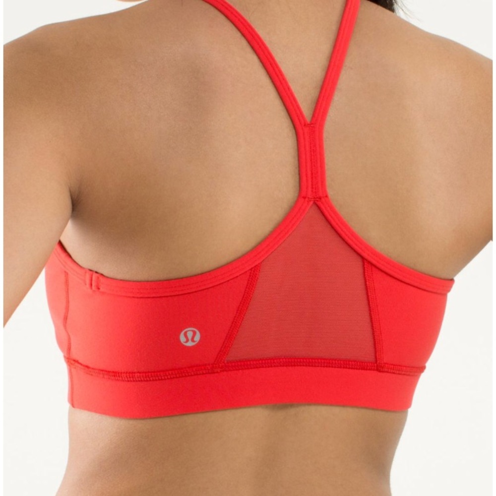 EUC Lululemon red flow bra